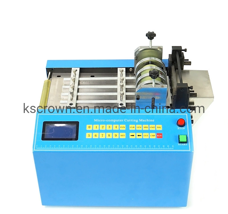 Computer Non Woven Face Mask Material Nylon Leather Belt Paper Sheet Loop Tape Cutting Machine PVC Rubber Tubing Cutter Machine