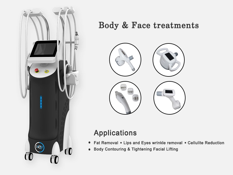 in 1 RF Vacuum Roller Ultrasonic Cavitation Kshape Vela Slimming Body Shape